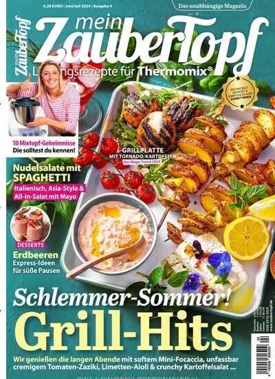 Titelbild der Ausgabe 4/2024 von mein ZauberTopf. Diese Zeitschrift und viele weitere Kochzeitschriften und Backzeitschriften als Abo oder epaper bei United Kiosk online kaufen.