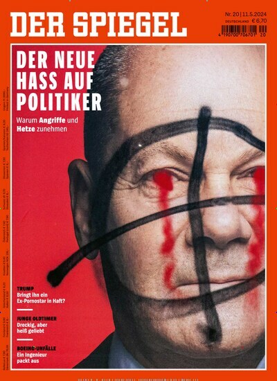 Titelbild der Ausgabe 20/2024 von Der Spiegel. Diese Zeitschrift und viele weitere Wirtschaftsmagazine und Politikmagazine als Abo oder epaper bei United Kiosk online kaufen.