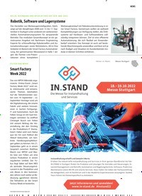 Titelbild der Ausgabe 5/2022 von Smart Factory Week 2022. Zeitschriften als Abo oder epaper bei United Kiosk online kaufen.