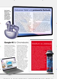 Titelbild der Ausgabe 8/2024 von Exklusives Tablet und preiswerte Earbuds. Zeitschriften als Abo oder epaper bei United Kiosk online kaufen.