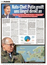 Titelbild der Ausgabe 50/2024 von Nato-Chef: Putin greift uns längst direkt an. Zeitschriften als Abo oder epaper bei United Kiosk online kaufen.