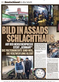 Titelbild der Ausgabe 50/2024 von BILD IN ASSADS SCHLACHTHAUS. Zeitschriften als Abo oder epaper bei United Kiosk online kaufen.