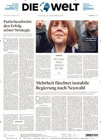 Titelbild der Ausgabe 248/2024 von Mehrheit fürchtet instabile Regierung nach Neuwahl. Zeitschriften als Abo oder epaper bei United Kiosk online kaufen.