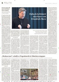 Titelbild der Ausgabe 25/2025 von Habeck kritisiert den Kurs von Friedrich Merz. Zeitschriften als Abo oder epaper bei United Kiosk online kaufen.