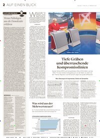 Titelbild der Ausgabe 37/2025 von Tiefe Gräben und überraschende Kompromisslinien. Zeitschriften als Abo oder epaper bei United Kiosk online kaufen.