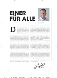 Titelbild der Ausgabe 3/2022 von EINER FÜR ALLE. Zeitschriften als Abo oder epaper bei United Kiosk online kaufen.