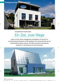 Titelbild der Ausgabe 9/2012 von Energieeffiziente Hauskonzepte: Ein Ziel, zwei Wege. Zeitschriften als Abo oder epaper bei United Kiosk online kaufen.
