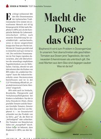 Titelbild der Ausgabe 10/2023 von Macht die Dose das Gift?. Zeitschriften als Abo oder epaper bei United Kiosk online kaufen.