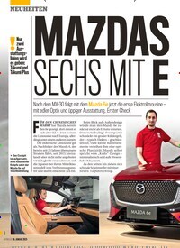 Titelbild der Ausgabe 3/2025 von MAZDAS SECHS MIT E. Zeitschriften als Abo oder epaper bei United Kiosk online kaufen.