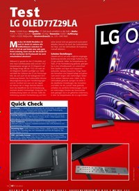 Titelbild der Ausgabe 5/2022 von LG OLED77Z29LA. Zeitschriften als Abo oder epaper bei United Kiosk online kaufen.