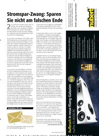 Titelbild der Ausgabe 6/2022 von Stromspar-Zwang: Sparen Sie nicht am falschen Ende. Zeitschriften als Abo oder epaper bei United Kiosk online kaufen.