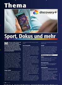 Titelbild der Ausgabe 6/2022 von Sport, Dokus und mehr. Zeitschriften als Abo oder epaper bei United Kiosk online kaufen.