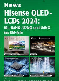 Titelbild der Ausgabe 3/2024 von Hisense QLED-LCDs 2024:. Zeitschriften als Abo oder epaper bei United Kiosk online kaufen.