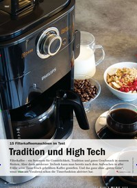 Titelbild der Ausgabe 1/2019 von 15 Filterkaffeemaschinen im Test: Tradition und High Tech. Zeitschriften als Abo oder epaper bei United Kiosk online kaufen.