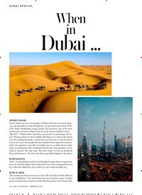 Titelbild der Ausgabe 1/2022 von When in Dubai .... Zeitschriften als Abo oder epaper bei United Kiosk online kaufen.