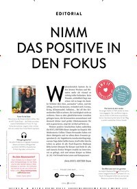 Titelbild der Ausgabe 3/2022 von NIMM DAS POSITIVE IN DEN FOKUS. Zeitschriften als Abo oder epaper bei United Kiosk online kaufen.