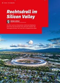 Titelbild der Ausgabe 11/2024 von Rechtsdrall im Silicon Valley. Zeitschriften als Abo oder epaper bei United Kiosk online kaufen.