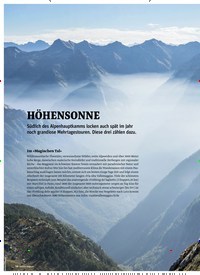 Titelbild der Ausgabe 10/2023 von HÖHENSONNE. Zeitschriften als Abo oder epaper bei United Kiosk online kaufen.