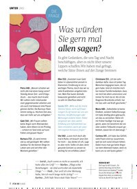 Titelbild der Ausgabe 5/2025 von Was würden Sie gern mal allen sagen?. Zeitschriften als Abo oder epaper bei United Kiosk online kaufen.