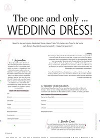 Titelbild der Ausgabe 3/2022 von The one and only ... WEDDING DRESS!. Zeitschriften als Abo oder epaper bei United Kiosk online kaufen.