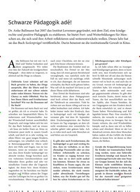 Titelbild der Ausgabe 4/2019 von Schwarze Pädagogik adé!. Zeitschriften als Abo oder epaper bei United Kiosk online kaufen.
