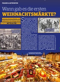 Titelbild der Ausgabe 6/2022 von Wann gab es die ersten WEIHNACHTSMÄRKTE?. Zeitschriften als Abo oder epaper bei United Kiosk online kaufen.