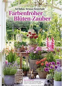 Titelbild der Ausgabe 2/2018 von Auf Balkon, Terrasse, Fensterbank: Farbenfroher Blüten-Zauber. Zeitschriften als Abo oder epaper bei United Kiosk online kaufen.