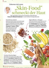 Titelbild der Ausgabe 1/2020 von Schlemmen statt cremen: „Skin-Food” schmeckt der Haut. Zeitschriften als Abo oder epaper bei United Kiosk online kaufen.