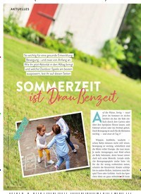 Titelbild der Ausgabe 7/2024 von SOMMERZEIT ist Draußenzeit. Zeitschriften als Abo oder epaper bei United Kiosk online kaufen.