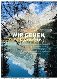 Titelbild der Ausgabe 1/2025 von WIR GEHEN Wandern!. Zeitschriften als Abo oder epaper bei United Kiosk online kaufen.