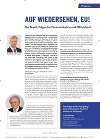 Titelbild der Ausgabe 2/2019 von 3 Fragen an…AUF WIEDERSEHEN, EU!. Zeitschriften als Abo oder epaper bei United Kiosk online kaufen.