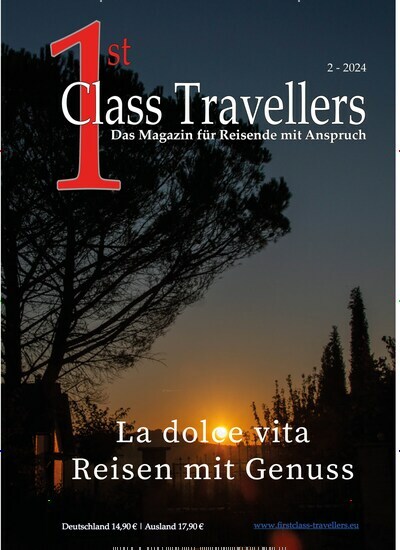 Titelbild der Ausgabe 2/2024 von 1st Class Travellers. Diese Zeitschrift und viele weitere Freizeit-Fachmagazine und Hobby-Fachzeitschriften als Abo oder epaper bei United Kiosk online kaufen.