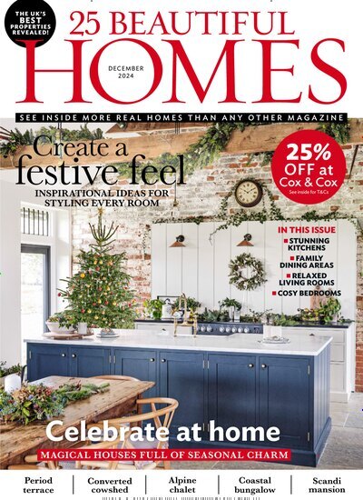 Titelbild der Ausgabe 12/2024 von 25 Beautiful Homes. Diese Zeitschrift und viele weitere Gartenzeitschriften und Wohnzeitschriften als Abo oder epaper bei United Kiosk online kaufen.