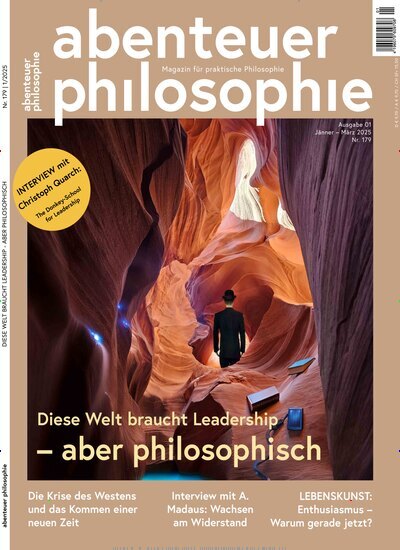 Titelbild der Ausgabe 1/2025 von Abenteuer Philosophie. Diese Zeitschrift und viele weitere Reisemagazine, Freizeitmagazine und Wissensmagazine als Abo oder epaper bei United Kiosk online kaufen.