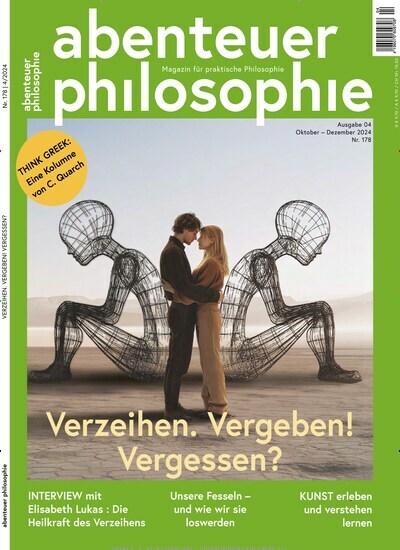 Titelbild der Ausgabe 4/2024 von Abenteuer Philosophie. Diese Zeitschrift und viele weitere Reisemagazine, Freizeitmagazine und Wissensmagazine als Abo oder epaper bei United Kiosk online kaufen.