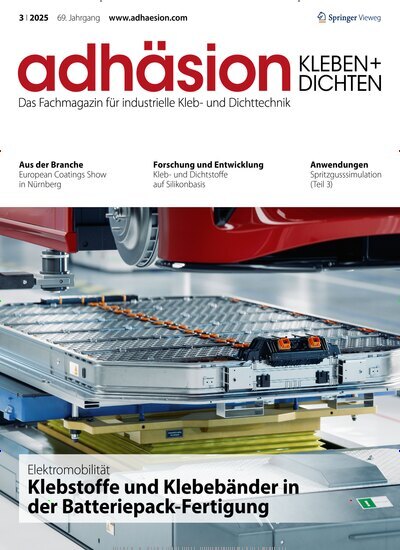 Titelbild der Ausgabe 3/2025 von adhäsion KLEBEN & DICHTEN. Diese Zeitschrift und viele weitere Industriemagazine und Handwerkmagazine als Abo oder epaper bei United Kiosk online kaufen.