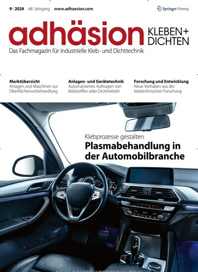 Titelbild der Ausgabe 9/2024 von adhäsion KLEBEN & DICHTEN. Diese Zeitschrift und viele weitere Industriemagazine und Handwerkmagazine als Abo oder epaper bei United Kiosk online kaufen.