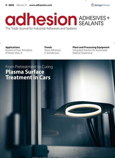 Titelbild der Ausgabe 4/2024 von adhesion ADHESIVES + SEALANTS. Diese Zeitschrift und viele weitere Industriemagazine und Handwerkmagazine als Abo oder epaper bei United Kiosk online kaufen.