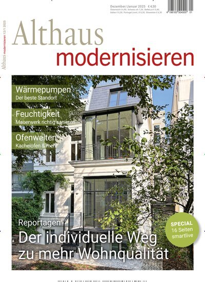 Titelbild der Ausgabe 1/2025 von Althaus modernisieren. Diese Zeitschrift und viele weitere Gartenzeitschriften und Wohnzeitschriften als Abo oder epaper bei United Kiosk online kaufen.