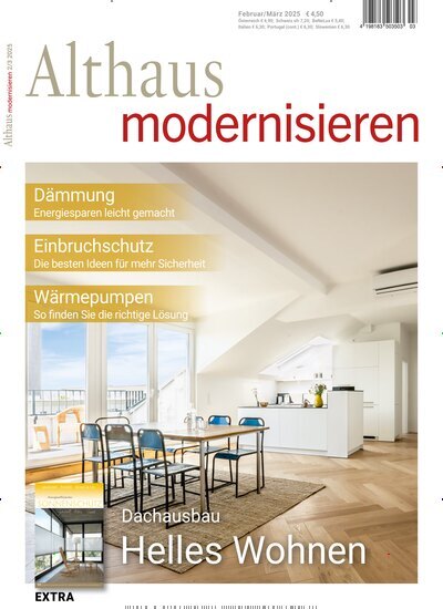 Titelbild der Ausgabe 3/2025 von Althaus modernisieren. Diese Zeitschrift und viele weitere Gartenzeitschriften und Wohnzeitschriften als Abo oder epaper bei United Kiosk online kaufen.