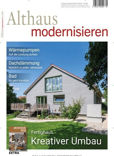 Titelbild der Ausgabe 9/2024 von Althaus modernisieren. Diese Zeitschrift und viele weitere Gartenzeitschriften und Wohnzeitschriften als Abo oder epaper bei United Kiosk online kaufen.