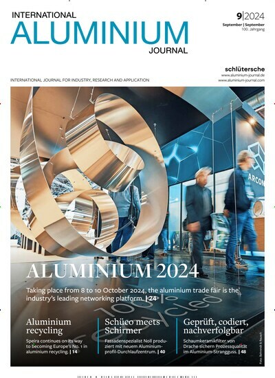 Titelbild der Ausgabe 9/2024 von Aluminium International Journal. Diese Zeitschrift und viele weitere Industriemagazine und Handwerkmagazine als Abo oder epaper bei United Kiosk online kaufen.