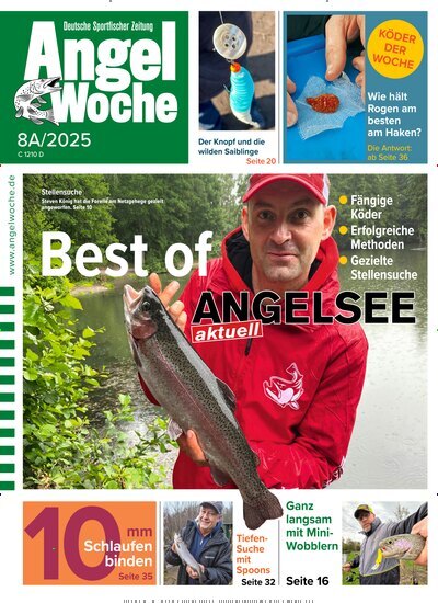 Titelbild der Ausgabe 1/2025 von AngelWoche Sonderheft. Diese Zeitschrift und viele weitere Sportmagazine als Abo oder epaper bei United Kiosk online kaufen.