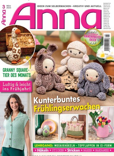 Titelbild der Ausgabe 3/2025 von Anna. Diese Zeitschrift und viele weitere Modemagazine und DIY-Magazine als Abo oder epaper bei United Kiosk online kaufen.