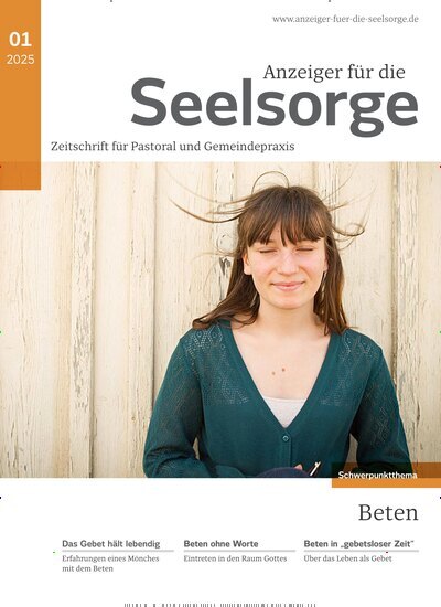 Titelbild der Ausgabe 1/2025 von Anzeiger für die Seelsorge. Diese Zeitschrift und viele weitere Kunstmagazine und Kulturmagazine als Abo oder epaper bei United Kiosk online kaufen.