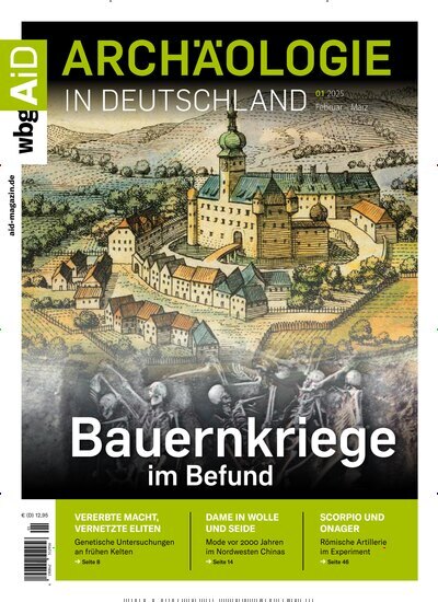 Titelbild der Ausgabe 1/2025 von Archäologie in Deutschland. Diese Zeitschrift und viele weitere Reisemagazine, Freizeitmagazine und Wissensmagazine als Abo oder epaper bei United Kiosk online kaufen.