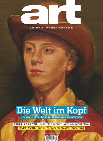 Titelbild der Ausgabe 1/2025 von Art das Kunstmagazin. Diese Zeitschrift und viele weitere Reisemagazine, Freizeitmagazine und Wissensmagazine als Abo oder epaper bei United Kiosk online kaufen.