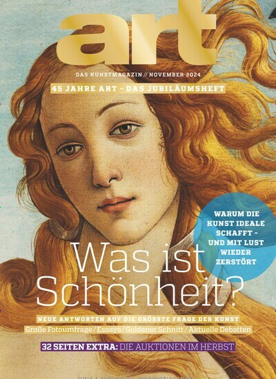 Titelbild der Ausgabe 11/2024 von Art das Kunstmagazin. Diese Zeitschrift und viele weitere Reisemagazine, Freizeitmagazine und Wissensmagazine als Abo oder epaper bei United Kiosk online kaufen.