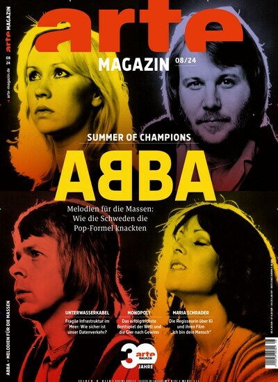 Titelbild der Ausgabe 8/2024 von arte Magazin. Diese Zeitschrift und viele weitere Programmzeitschriften als Abo oder epaper bei United Kiosk online kaufen.