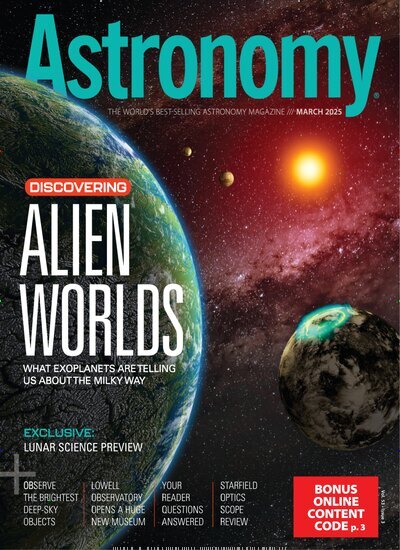 Titelbild der Ausgabe 1/2025 von Astronomy. Diese Zeitschrift und viele weitere Reisemagazine, Freizeitmagazine und Wissensmagazine als Abo oder epaper bei United Kiosk online kaufen.